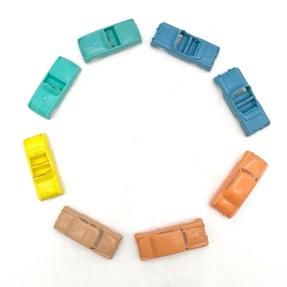 1954 Post Cereal Ford Mercury Model Cars F&F Mold Die Works Set Of 8 Toys USA